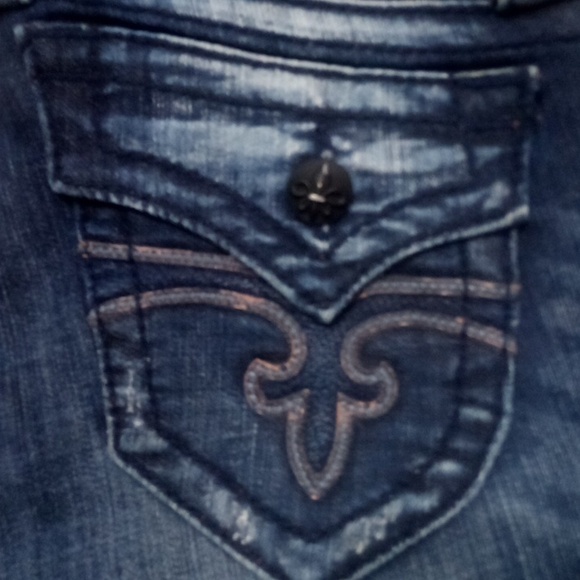 Rock Revival Women's 26 Capri Jen Faux Leather Flap Pockets NWT - Picture 2 of 11